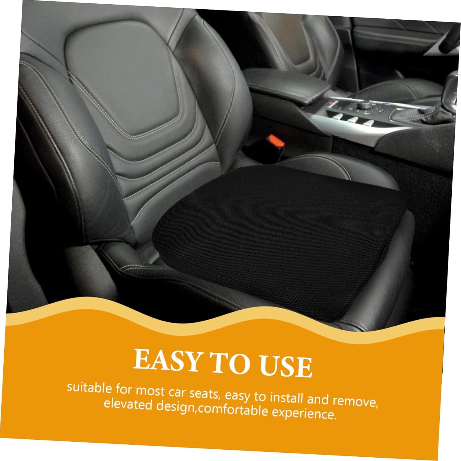 Car Seat Cushion for Enhanced Driving Seat Pad Slip Surface Drivers and Truck Use