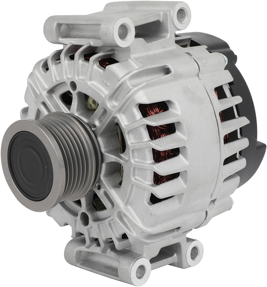OCPTY Alternator for Audi for A6 2.0L 2012-2015,for Audi for A6 Quattro 2.0L 2013 14 2015，12V 150Amp 6-Groove Pulley Automotive Alternator Replacement 11612
