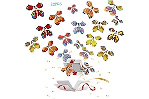 Colorful Magic Flutter Flyers for Greeting Cards