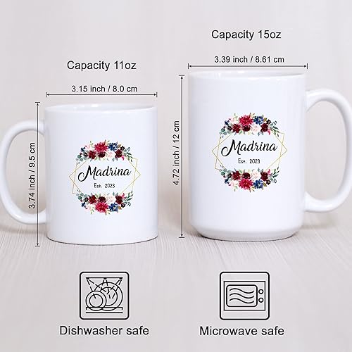 Miniatura 10 de Quieres Ser Mis Padrinos De Bautizo Madrina Gifts In Spanish Madrina Proposal Quieres Ser Mi Madrina Godparent Taza de café Padrinos De Bautizo