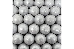 Candy Retailer Shimmering Silver Gumballs