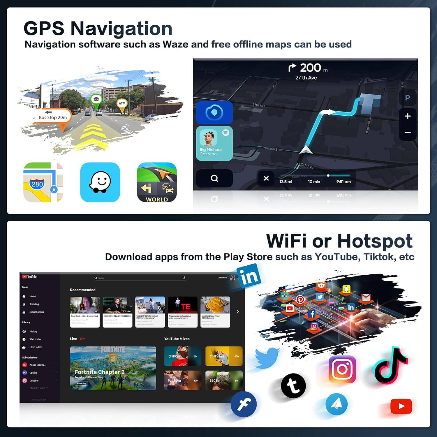 8 Core 4+64G Radio for Subaru Forester Impreza WRX STI 2008-2012 Android 15 CarPlay Stereo 9" Touchscreen GPS DSP 59UI Backup Camera