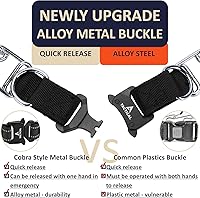 Vista 4 de Collar de entrenamiento para perros de liberación rápida, ajustable, de acero inoxidable, para perros pequeños, medianos y grandes