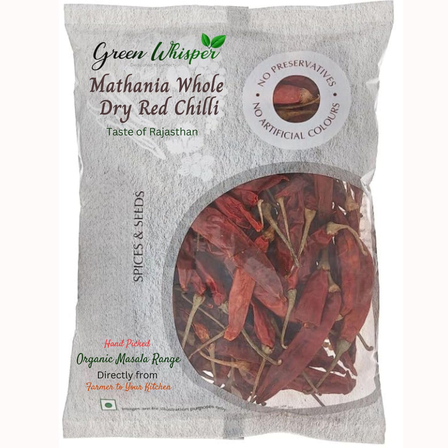 Green whisper Mathania Red Chilli Whole Dried Lal Mirch Dry Red