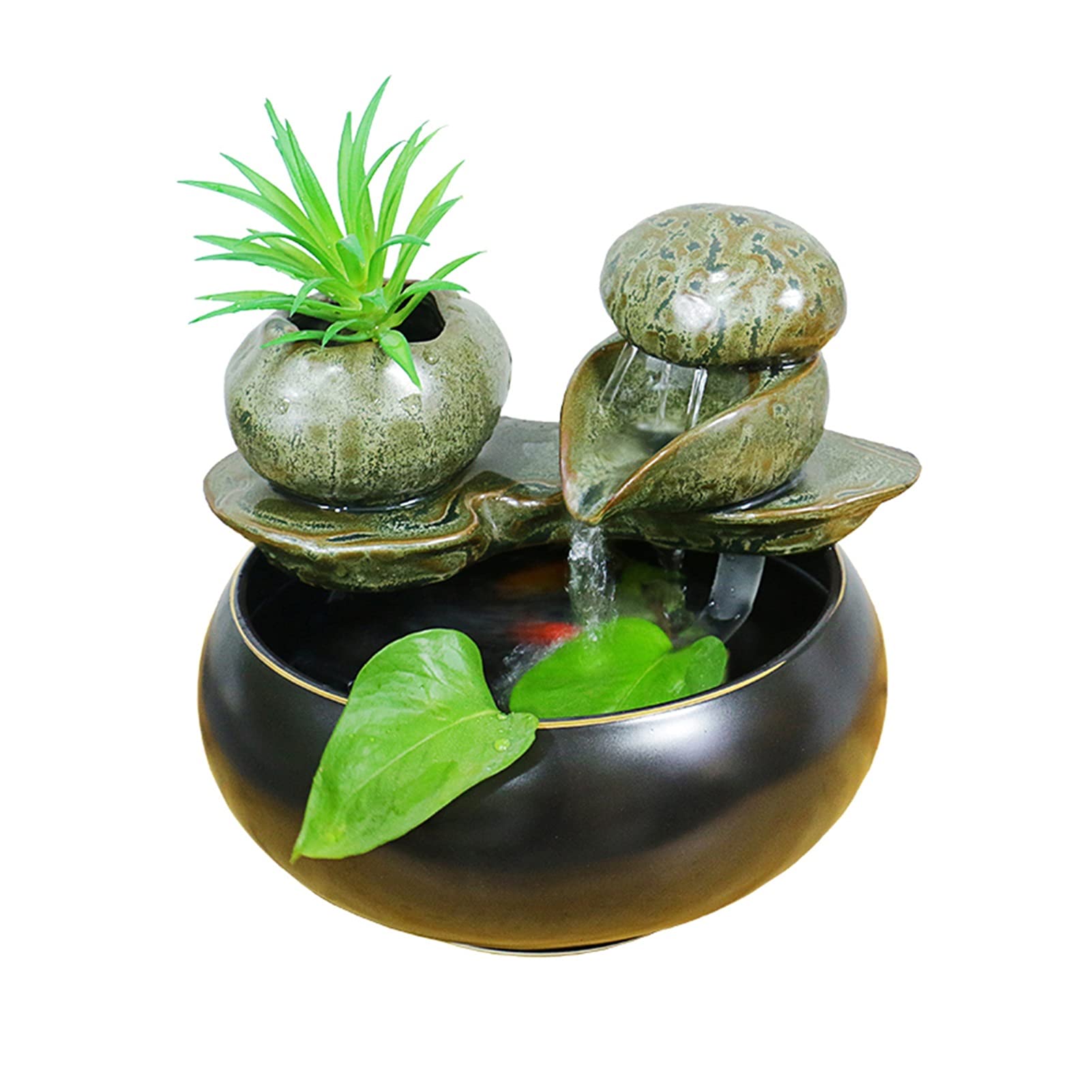 Fuente De Sobremesa Fuente De Sobremesa Fuente De Cascada Escritorio Pequeño Acuario Decoraciones Hogar Sala De Estar Mesa De Té Mueble De TV Decoraciones Fuente De