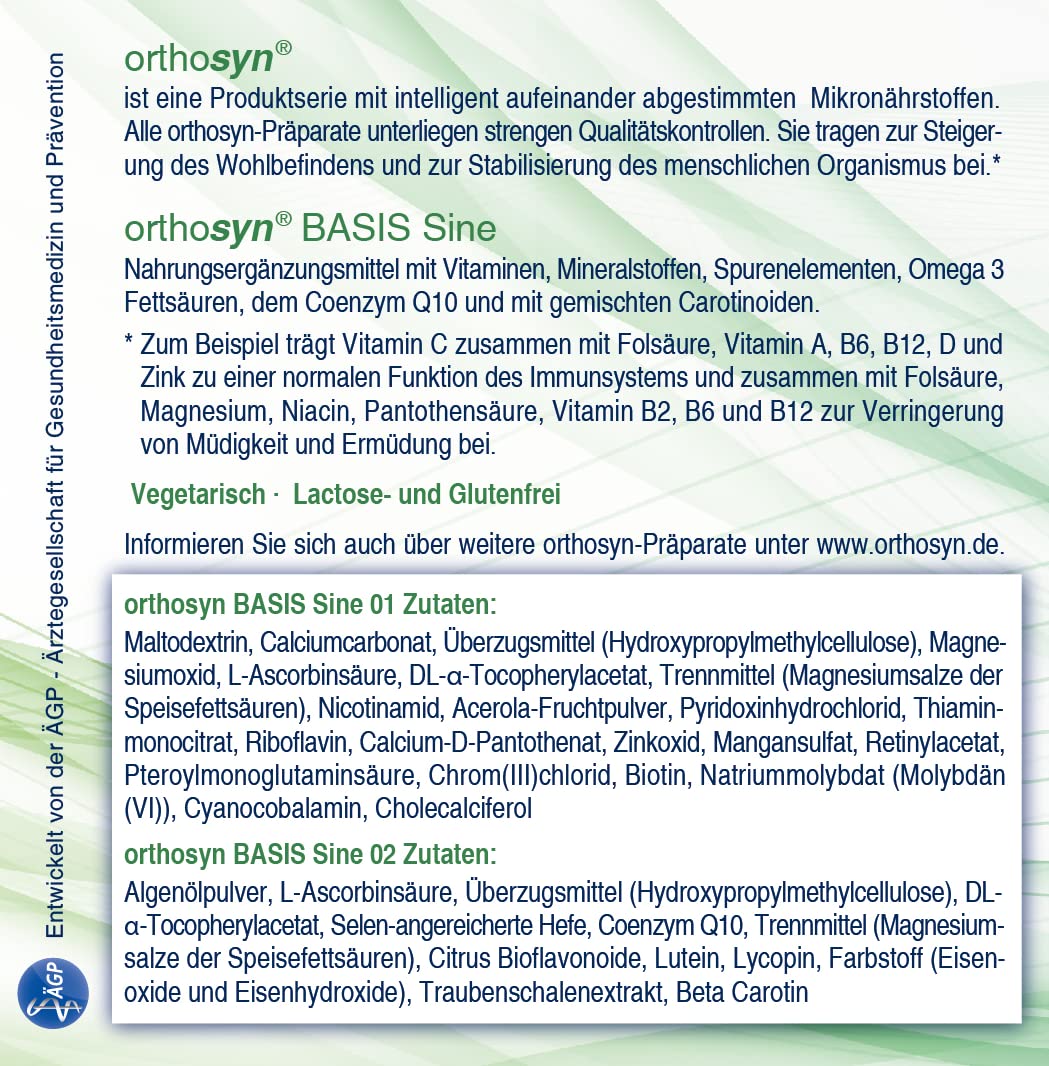 BASIS Sine, 2 Komponenten, 180/60 Kapseln, 60 Tage