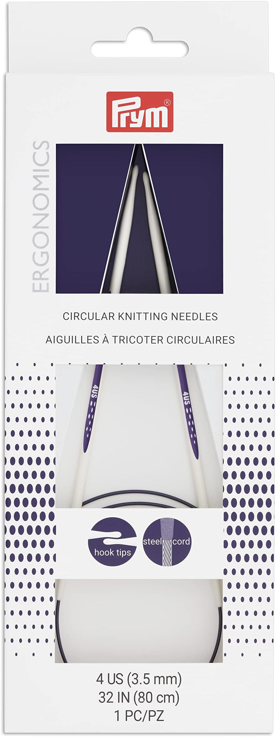 Prym Circular Needle 32", Size 4/3.5mm
