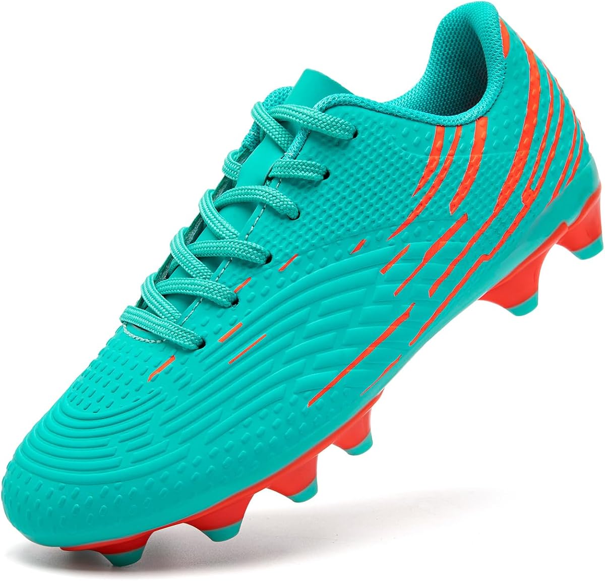 DimaiGlobal Kids Soccer Cleats Boys Girls Firm Ground Soccer Shoes Outdoor Training Athletic Professional Spikes Youth Turf Football Shoes Unisex