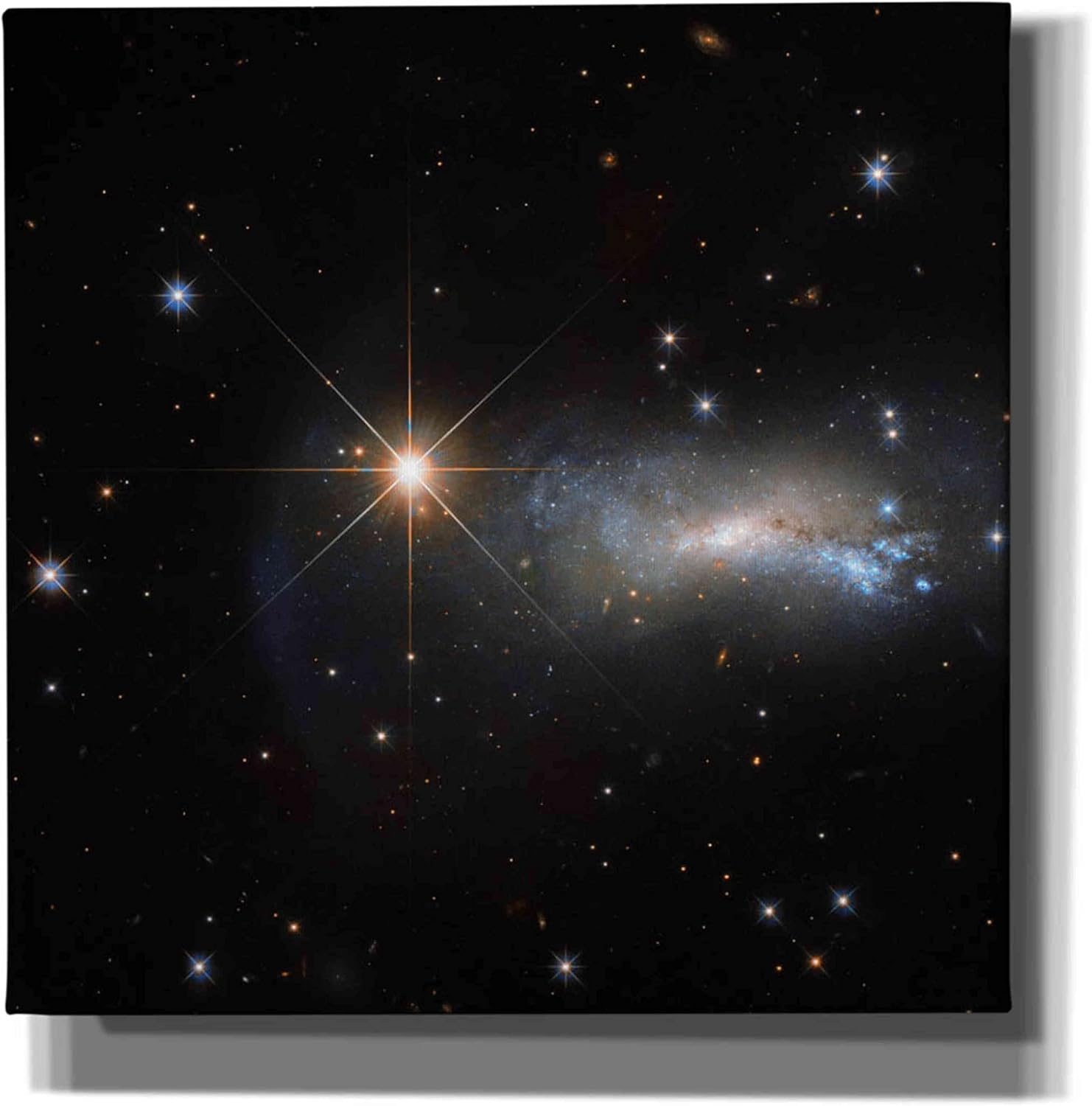 Epic Graffiti 'Outshine' Hubble Space Telescope Canvas Wall Art, 12" x 12"