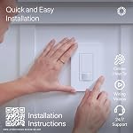 Lutron Maestro Motion Sensor Light Switch w/Wallplate for Bathroom, Garage, Laundry Room, Closet, for Light Bulbs, Occupancy and Vacancy Sensor, Single-Pole Only, No Neutral Req, MS-OPS2HW-WH, White