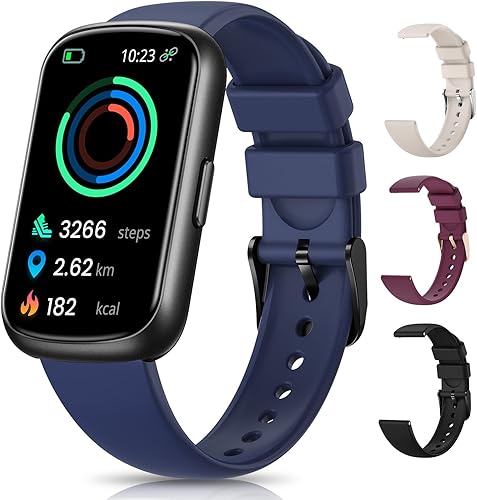 Rastreador de salud y fitness, relojes de fitness para hombresmujeres con frecuencia cardíaca, oxígeno en sangre, monitor de sueño, reloj
