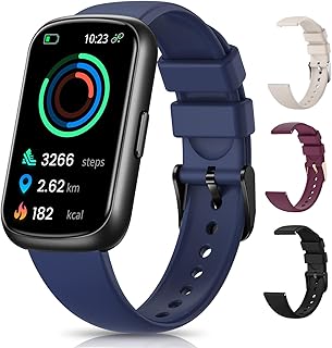 Health & Fitness Tracker, Fitness Watches for Men/Women with Heart Rate,Blood Oxygen,Sleep Monitor, Smart Watch for Android Phones/iPhones with Step Count/Calories/Distance, IP68 Activity Tracker