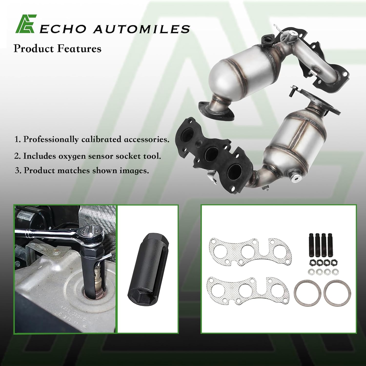 Left & Right Catalytic Converter Compatible with Toyota Camry 2002-2006 3.0/3.3L,Solara 2004-2008, Lexus ES300 2002-2003, ES330 2004-2006 Catalytic Convertor EPA Compliant 641525