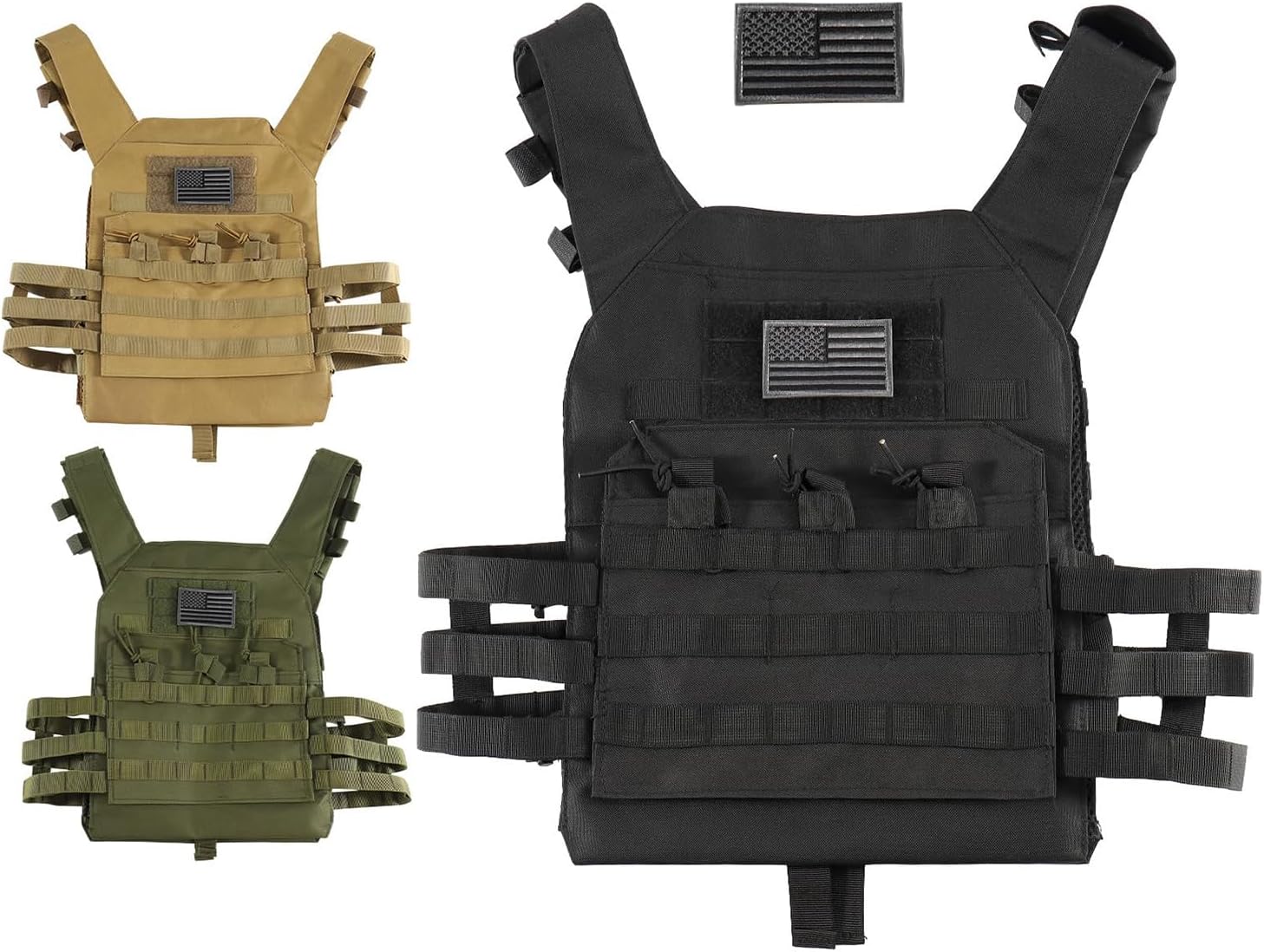 AZB Tactical Airsoft Vest MOLLE Modular Paintball Vest