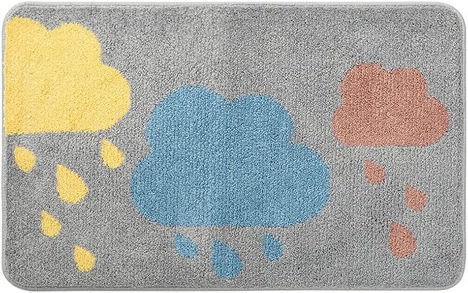 HBJWOV Bath Mat Shower Non-Slip Rug Strong Absorbent Water Home Doormat Entrance Carpets Kitchen(D,45x65cm)