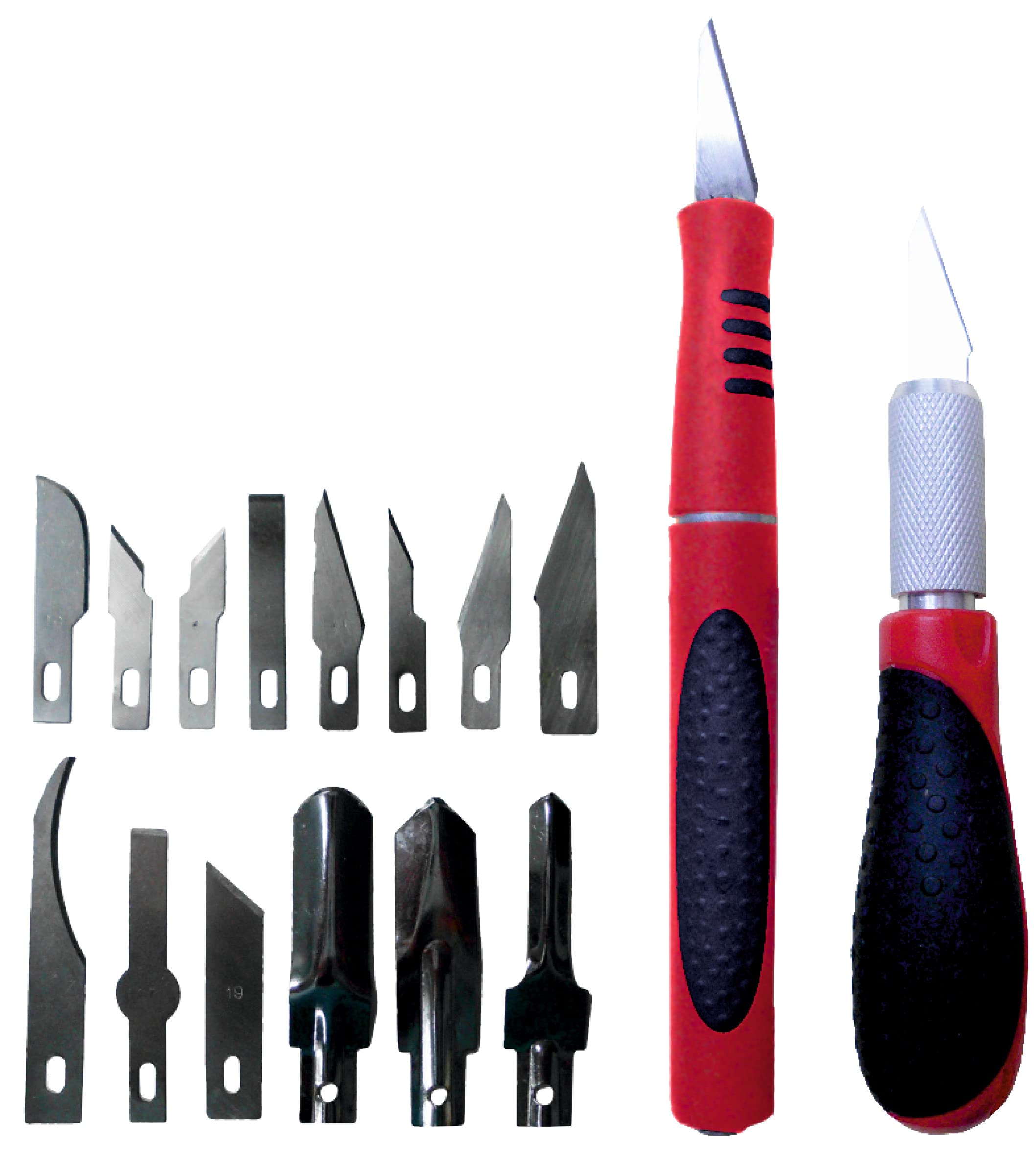 _NEUR 未開封2点セット Werkzeyt B20896 16-Piece Craft Knife Set, Silver, Black, Red
