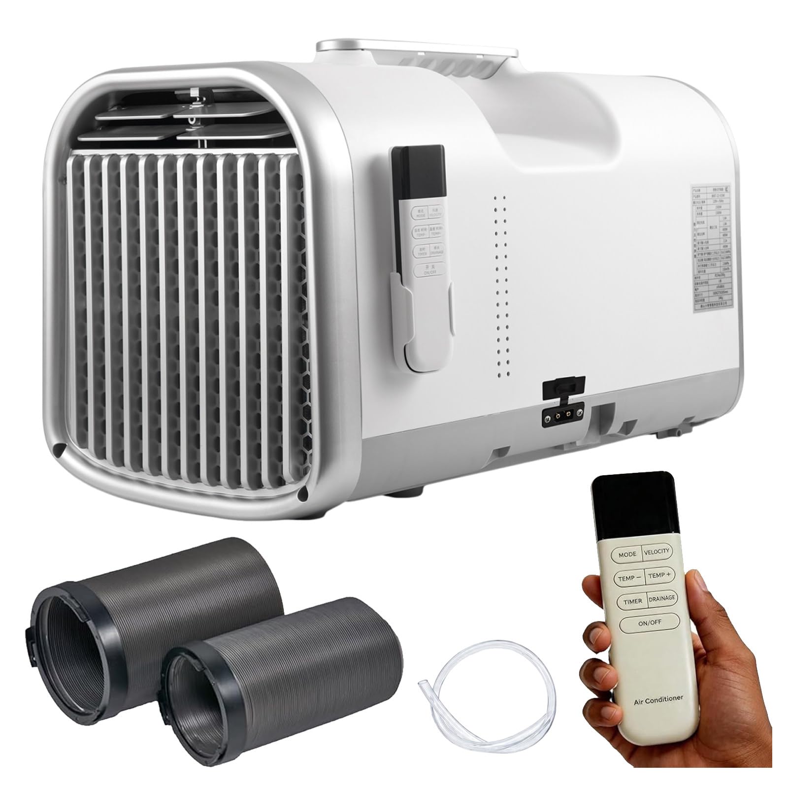 Eastnmythet 220V Portable Tent Air Conditioner 4400/5100BTU with Remote Control, No Drilling Required, Outdoor Camping AC with 4 Modes, 3 Fan Speeds 5100BTU