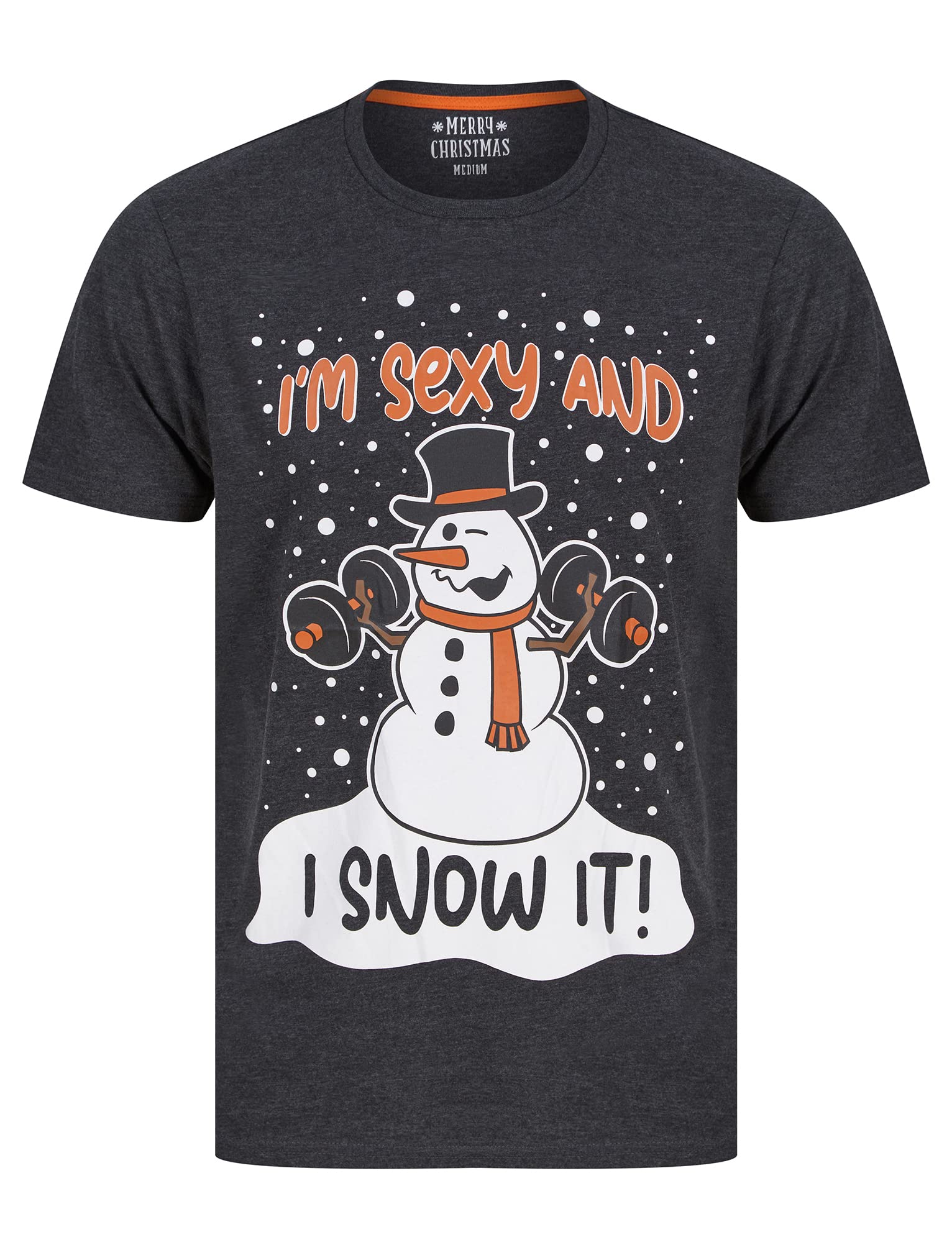 Tokyo Laundry Men's Snow It Motif Novelty Cotton Christmas T-Shirt