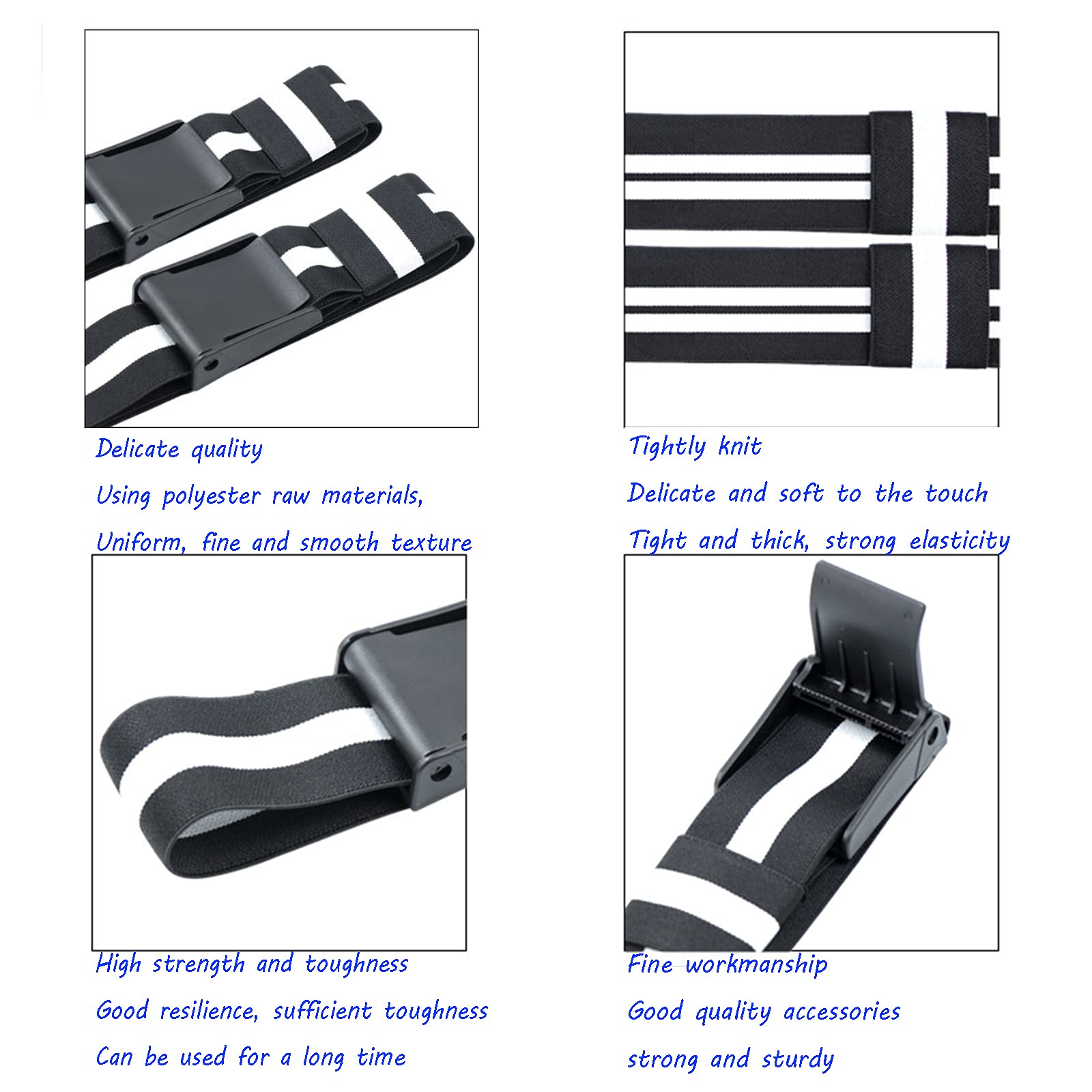 Fasce Occlusive Per Allenamento 5,1 Cm | BFR Bands Per Braccia E Gambe | Sgancio Rapido | 101 Cm - 5