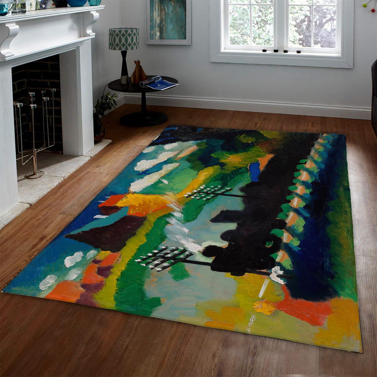 Tapis antidérapant 160x230cm lavable pour nettoyer facilement les taches