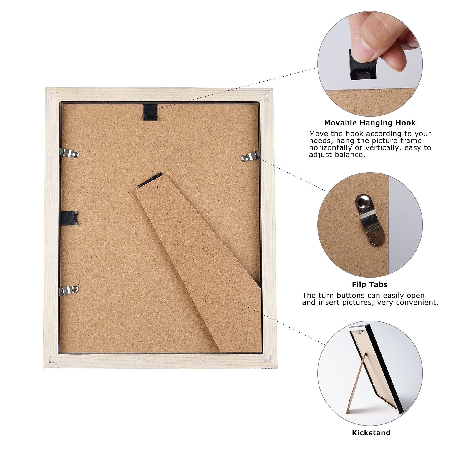 Set 18 Cornici 10x15 Nere Parete e Tavolo - Offerta Stock Arredo Casa