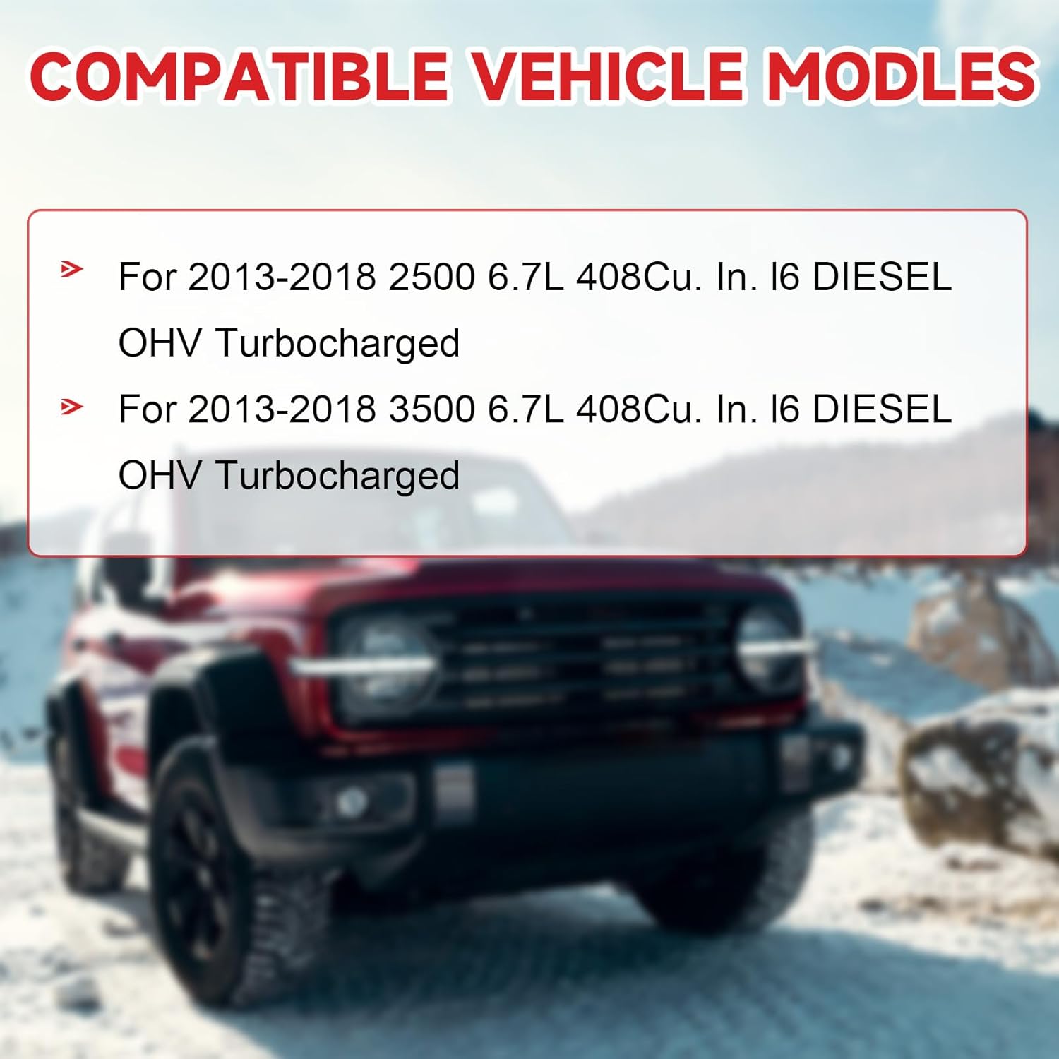 1PC Hconcet Diesel Exhauset DEF Fluid Pump Heater For 2013-2018 2500 3500 68085908AH