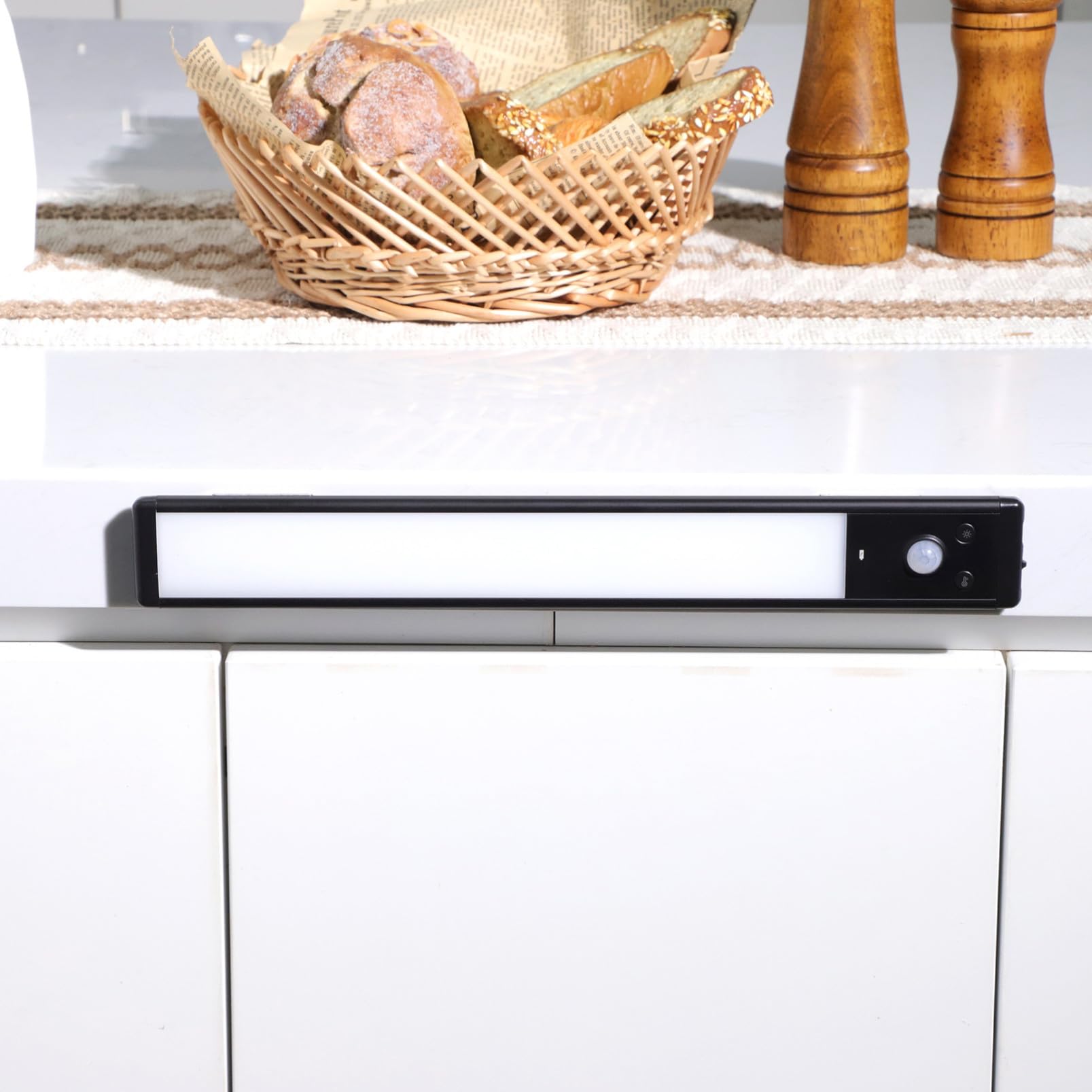 DOITOOL 4piezas Tiras De Luz Led Para Cocina Luces Bajo Encimera Sensor Movimiento Iluminación Inteligente Para Armarios