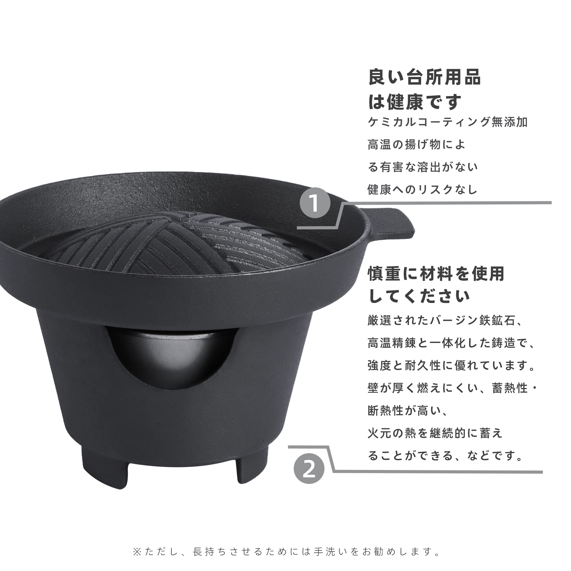Amazon.co.jp: 一人用コンロ 焼肉プレート 固形燃料 コンロ 卓上