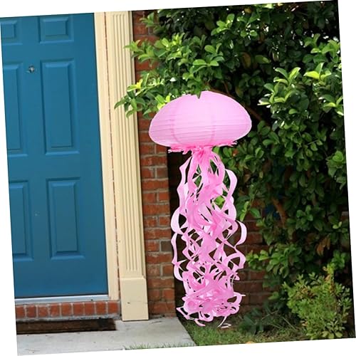 Miniatura 4 de Veemoon Faroles de papel con diseño de medusas para decoraciones y decoraciones de fiesta de cumpleaños