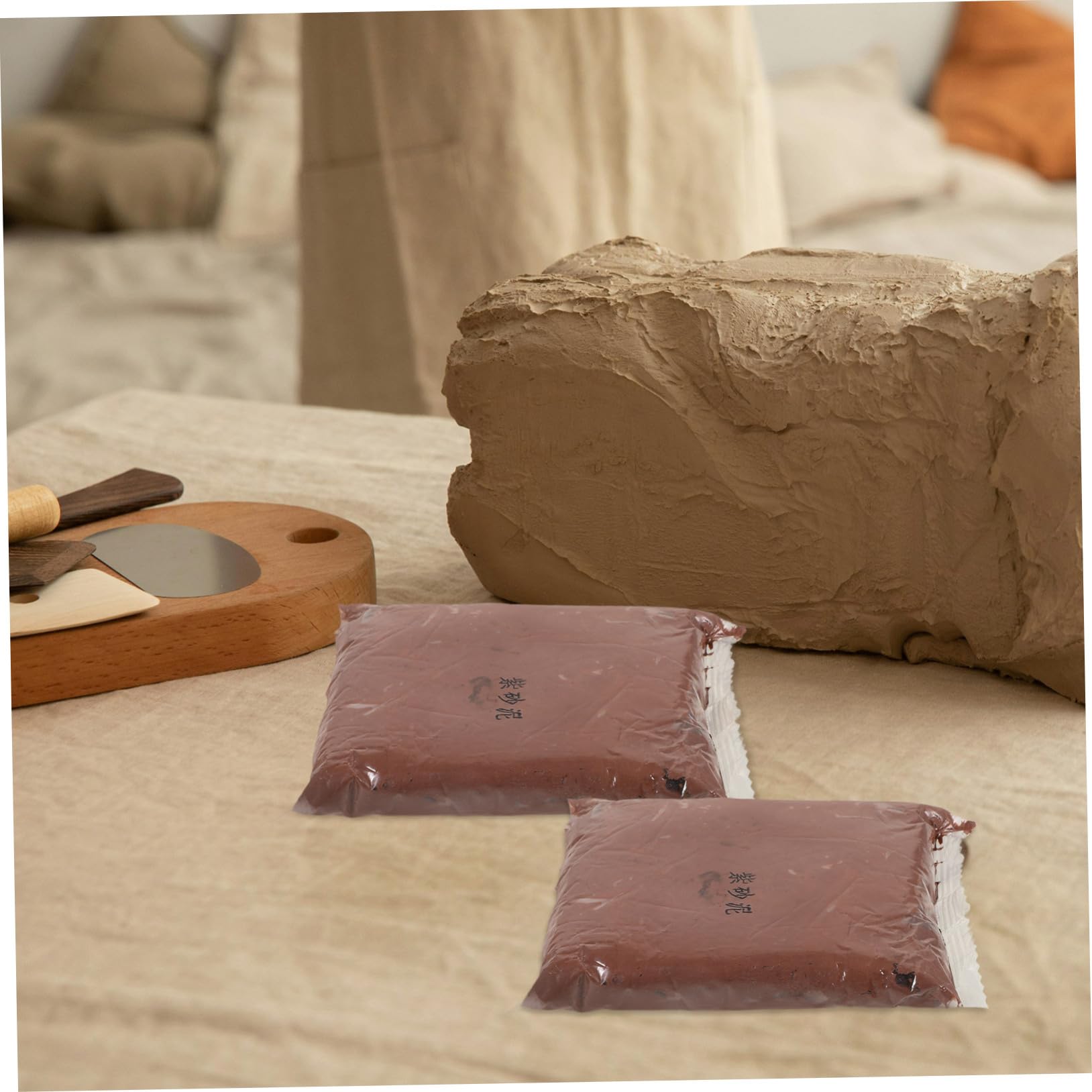 NUOBESTY 4borse Sacchetti Argilla Polimerica Per Ceramica Argilla Da Modellare Che Si Asciuga All Aria Kit Fai Da Te Per Adolescenti Lavoretti in Per Lavori Artigianali
