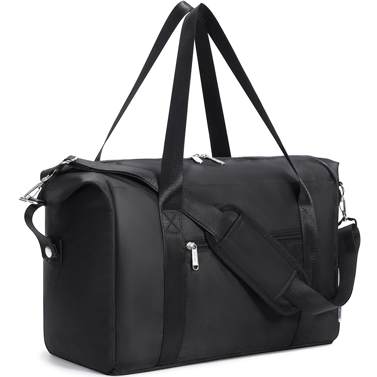 Narwey Ryanair Handgepäck 40x30x20 Reisetasche Handgepäck Tasche Sporttasche Wasserfeste Weekender Gym Travel Bag für Damen Herren (Schwarz)