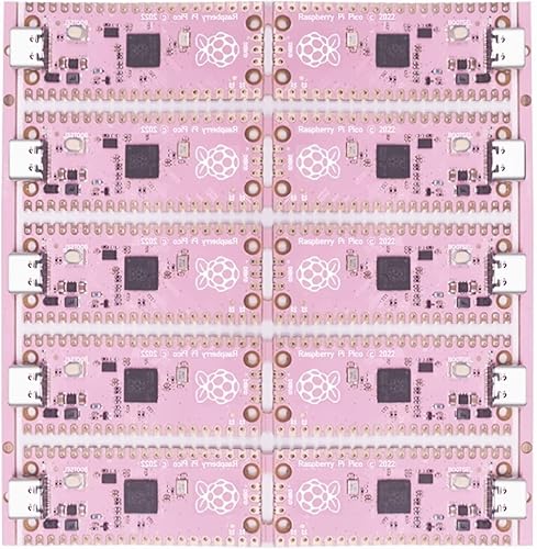 Vista 13 de DIGISHUO 2 piezas de placa microcontrolador Raspberry Pi Pico con encabezados Interfaces digitales flexibles Basado en chip RP2040 Procesador