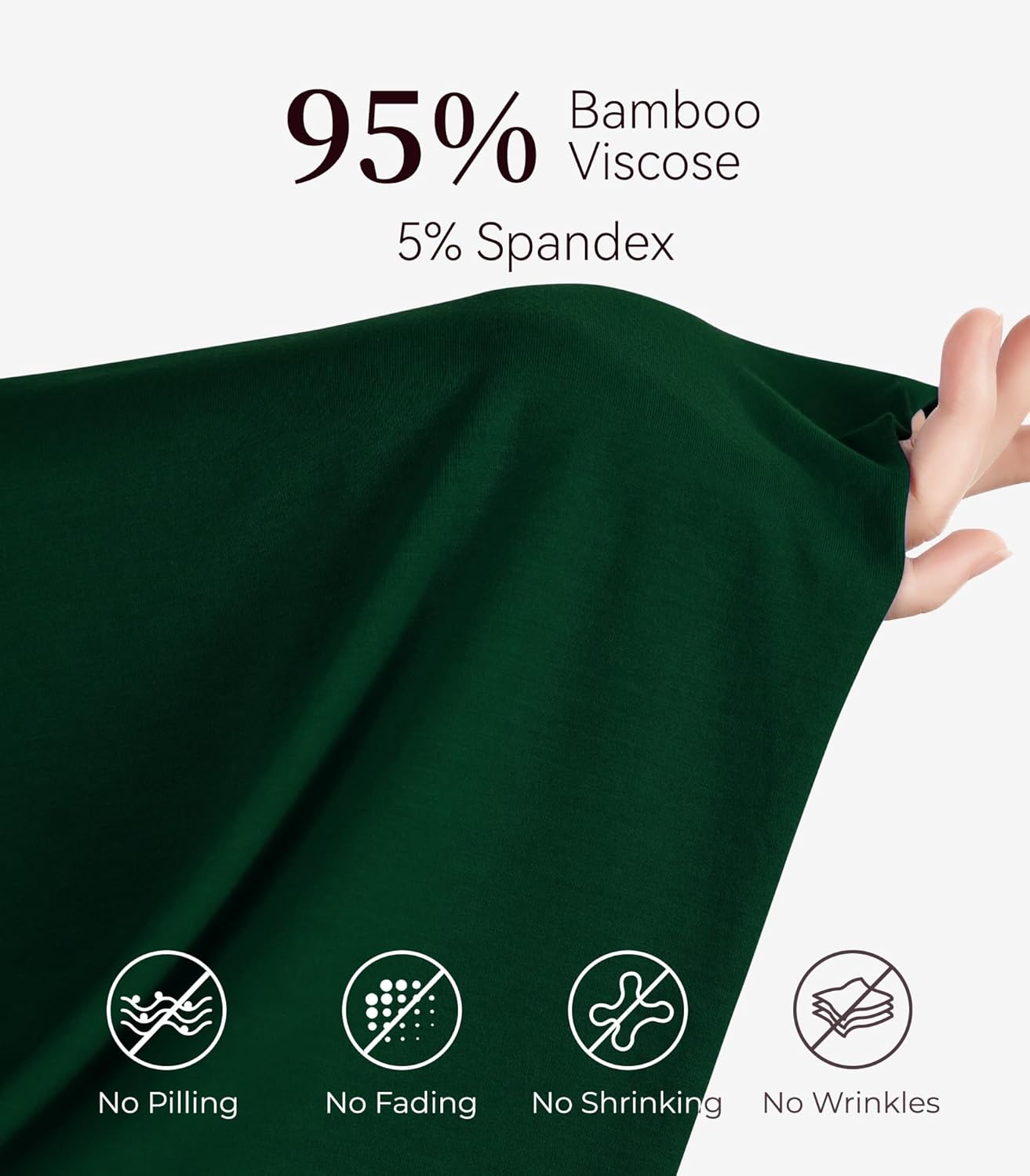 NACHILA Nightgowns for Women-Viscose Made from Bamboo, Short Sleeve Night Gown Cool Night Shirts Pleated Sleepwear - Image 5