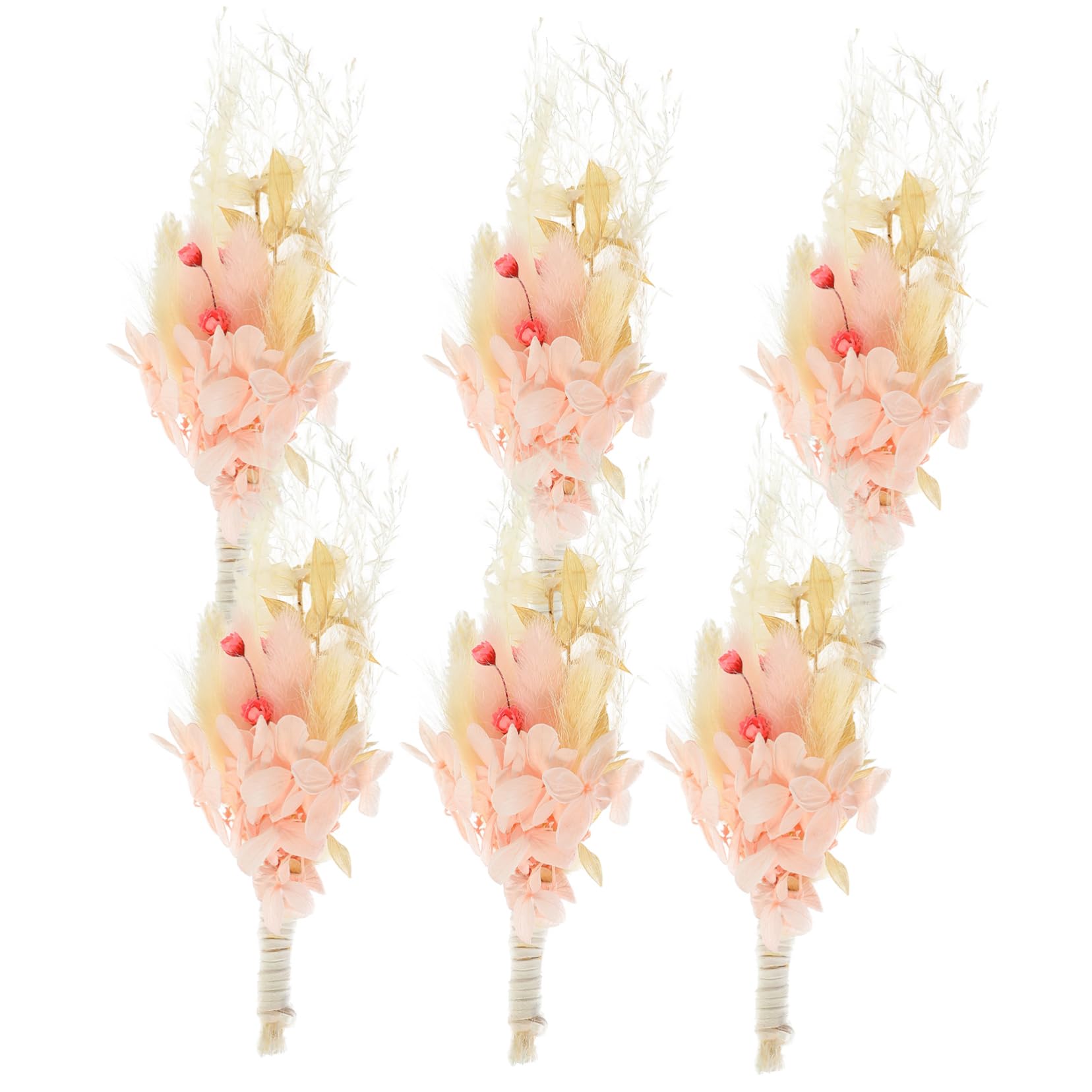 STOBAZA 4stücke Mini Trockenblumenstrauß Boho Blumen Für Hochzeit -Dekoration Fotorahmen Heimdekoration Naturgetrocknete Blumen Für Festliche Anlässe Und Kreative Arrangements