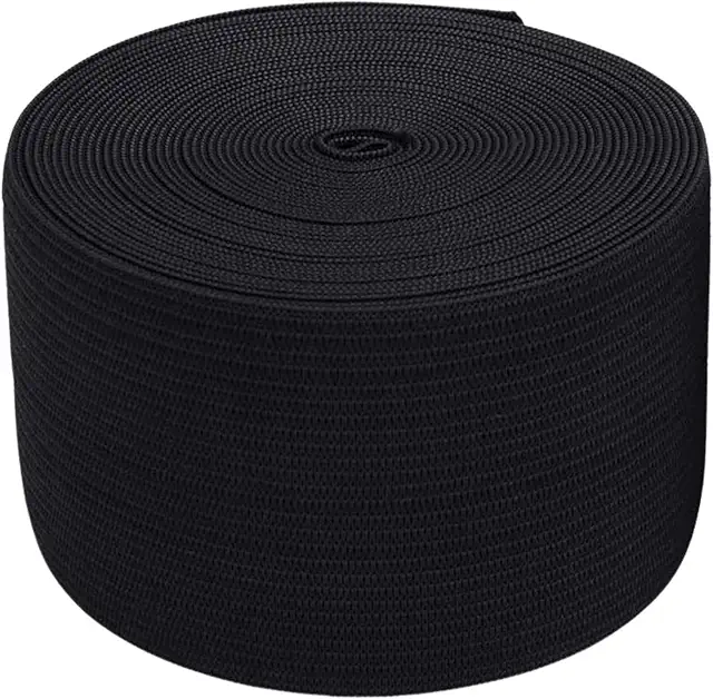 5m Gummiband 50mm breit zum Nähen in weiß oder schwarz