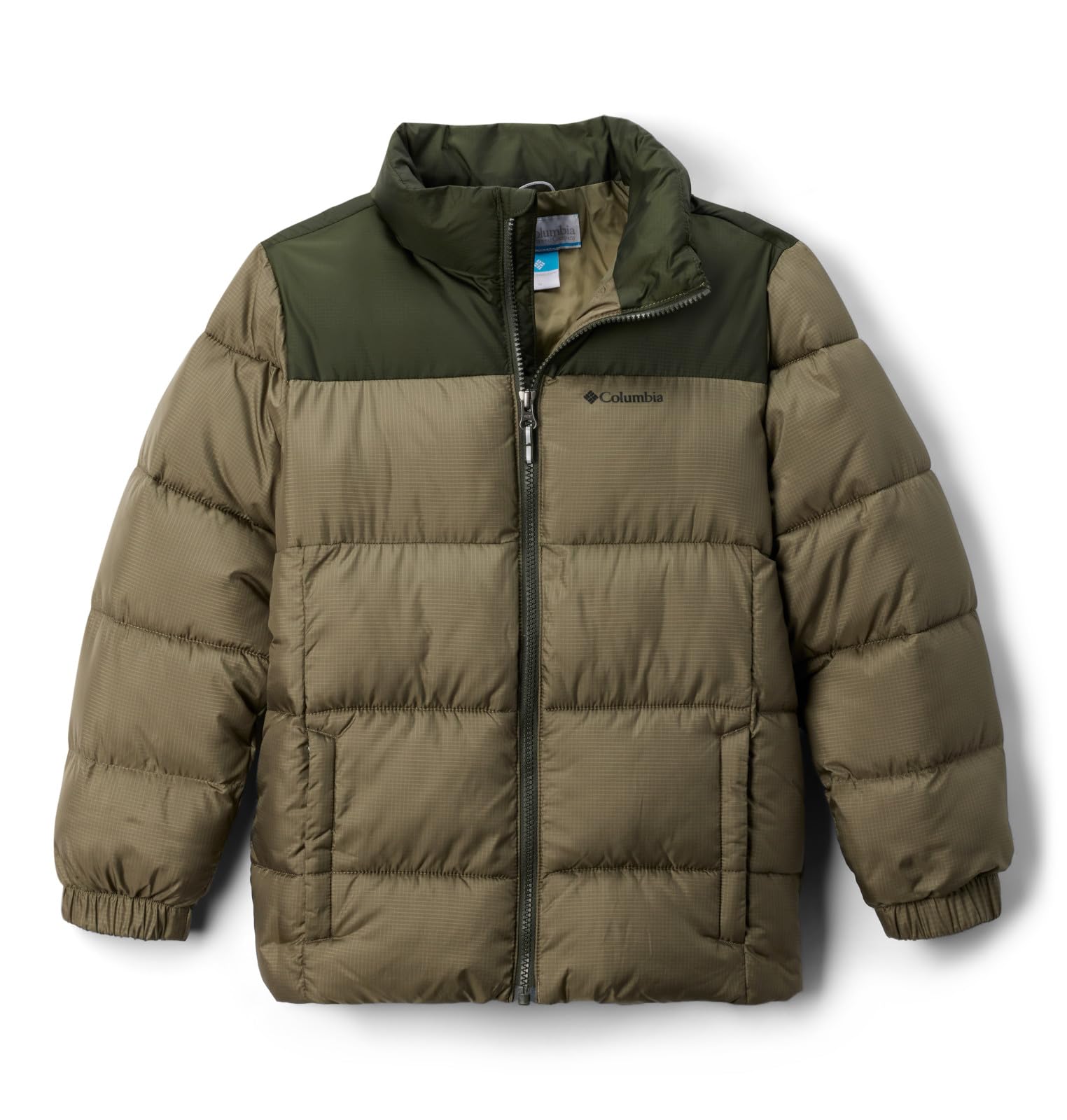 Columbia Youth Boys Puffect 2 Jacket, Puffer Jacket, Stone Green/Greenscape, XX-Small