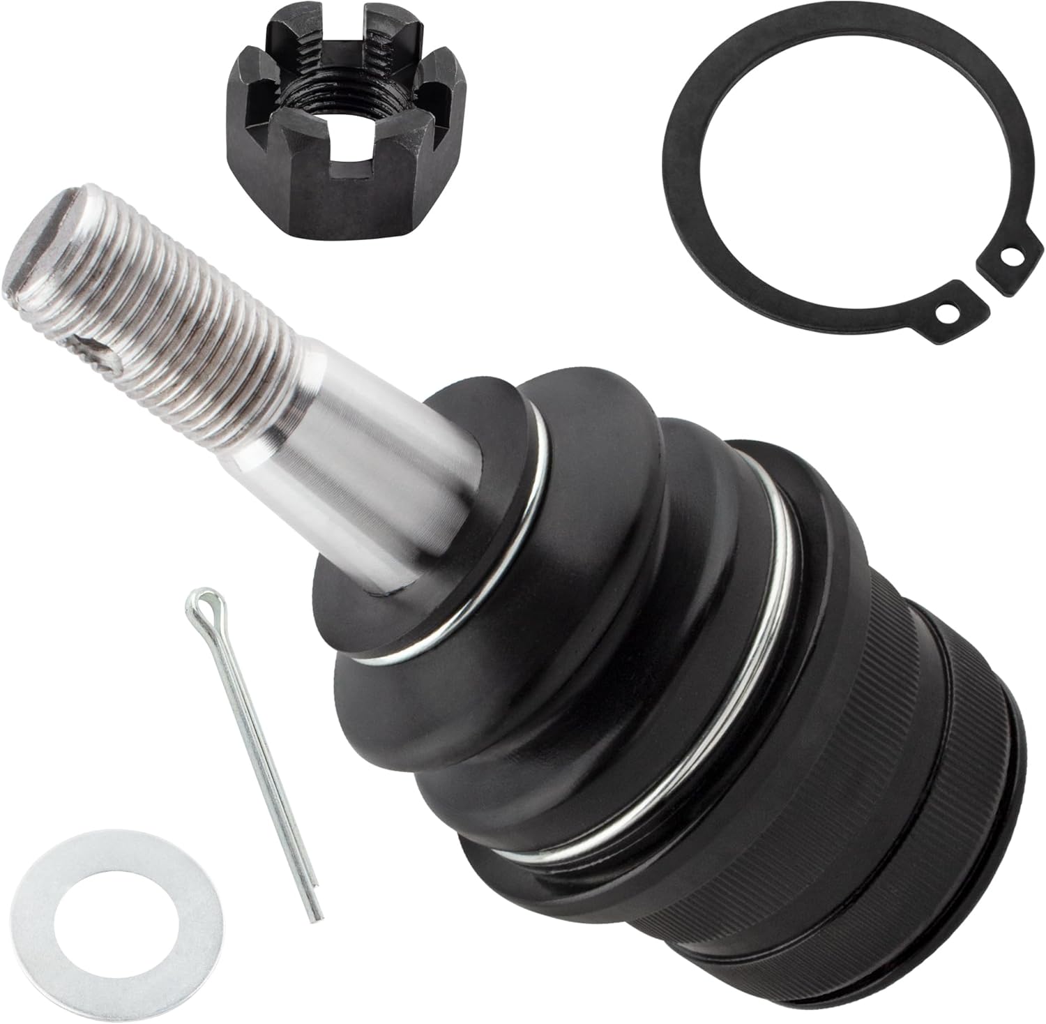 BOXI 4pc Front Lower Ball Joints + Outer Tie Rods Fit for Chrysler Aspen 2007-2009 / for Dodge Durango 2004-2009/0.59 Inch (15mm) Thread Tie Rods / K80765 ES800321