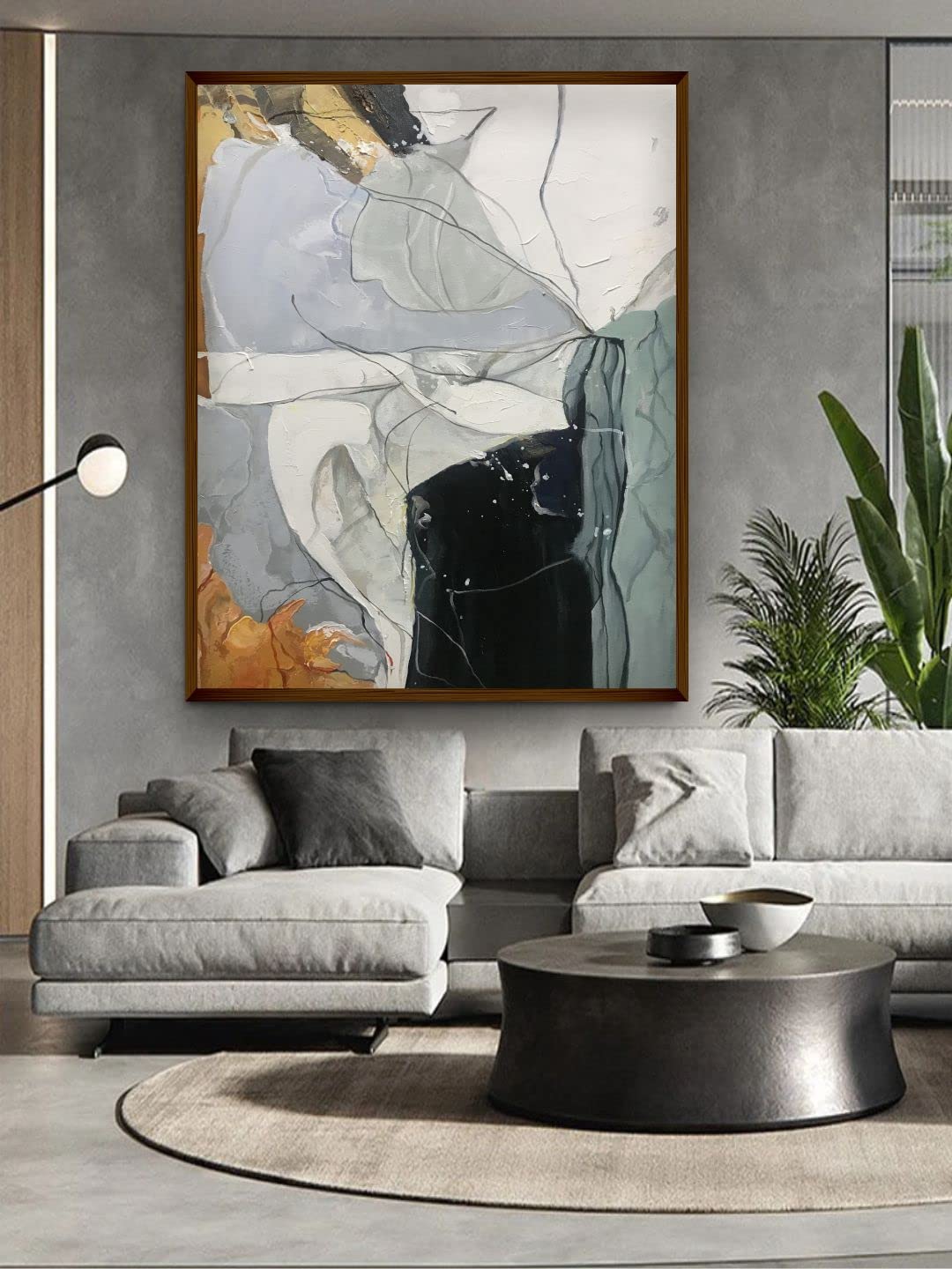 Krafts Abstract Paintings For Living Room Black And White Canvas