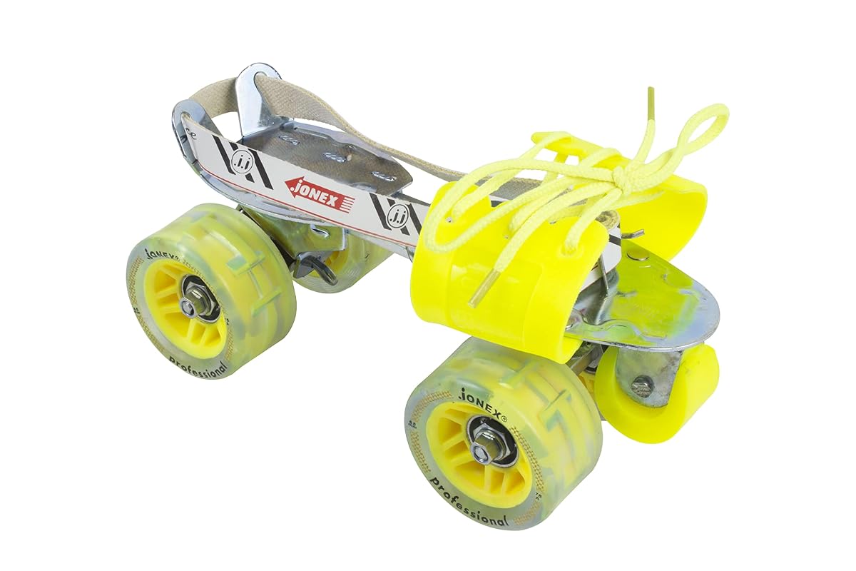 JJ JONEX Professional with Brake Adjustable Quad Roller Skates Suitable for Age