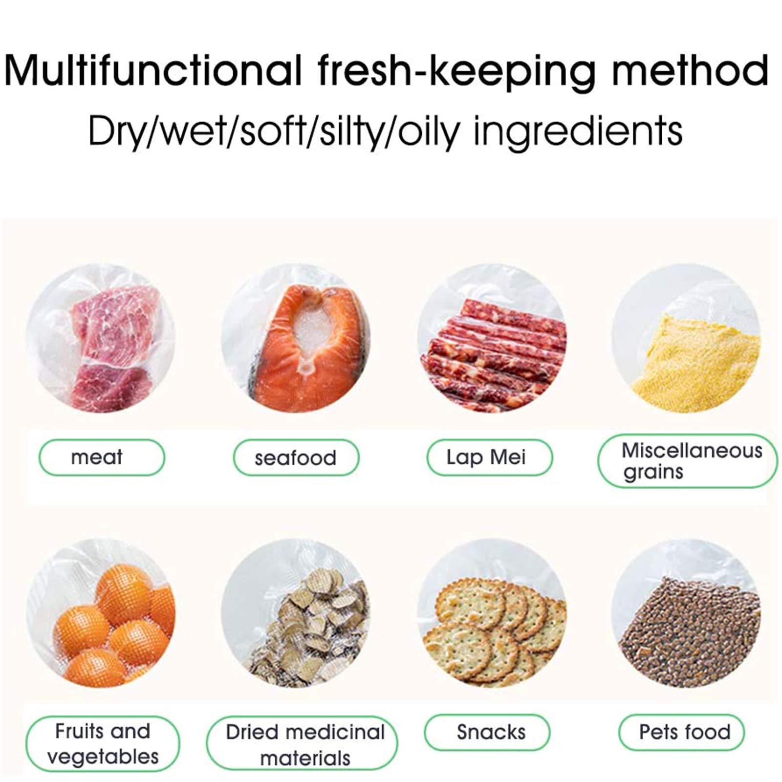 AIZYR Macchina per Sottovuoto da Cucina, Macchina Automatica per Sigillare Gli Alimenti per I Risparmiatori di Cibo con Starter Kit | Indicatori Luminosi A LED | modalità Cibo Secco E Umido,Us Plug