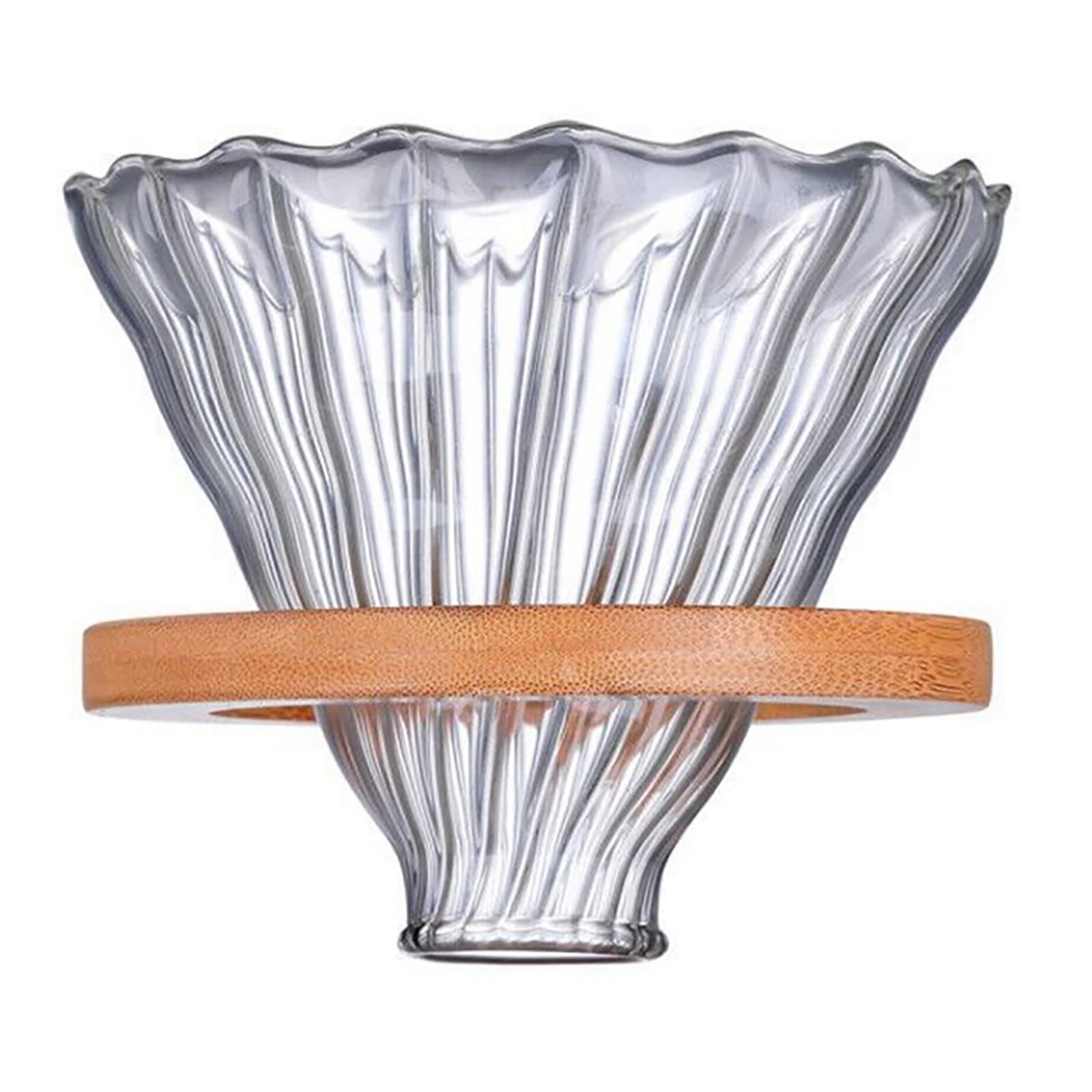 HMTE Cafetera de Vidrio para Verter, Juego de cafetera para Verter, cafetera de Goteo, cafetera de Mano Reutilizable, hogar, Viajes, al Aire Libre (20.28 oz/600 ml) (Color : B) (C)