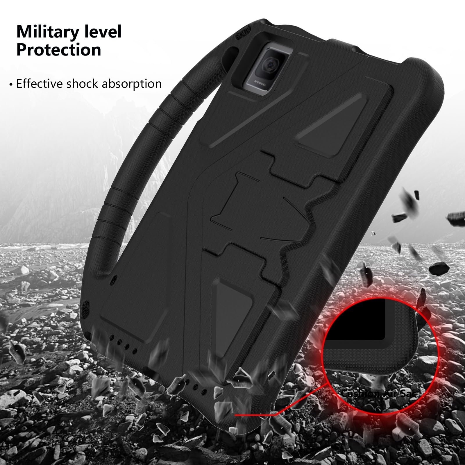 Per T-Mobile REVVL Tab 5G 2023 Custodia In Pelle Con Texture E