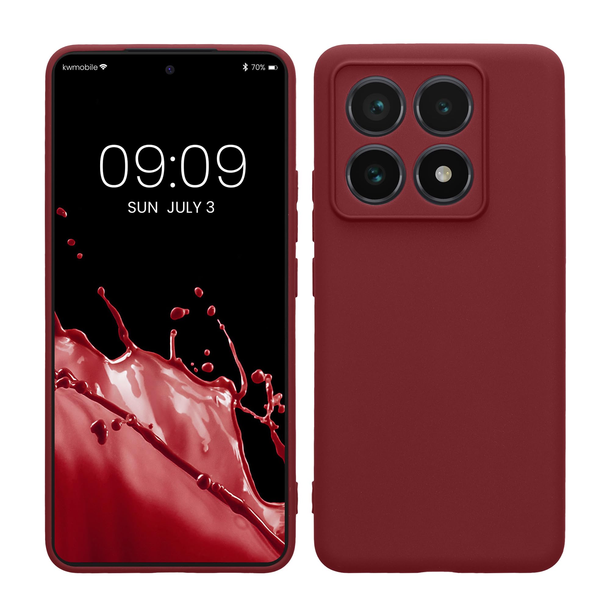 kwmobile Carcasa Compatible con Xiaomi Redmi Note 14 Pro 5G / Poco X7 Funda - Funda Ultrafina de TPU con Bordes elevados - Lavanda Metalizado — view 117