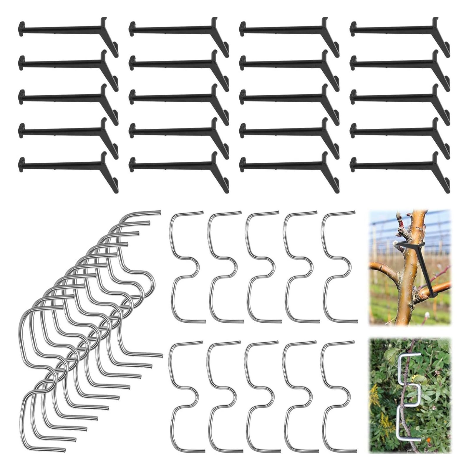 Duty 40PCS Branch Benders ABS Metal for Fruit Fruit Tree Puller