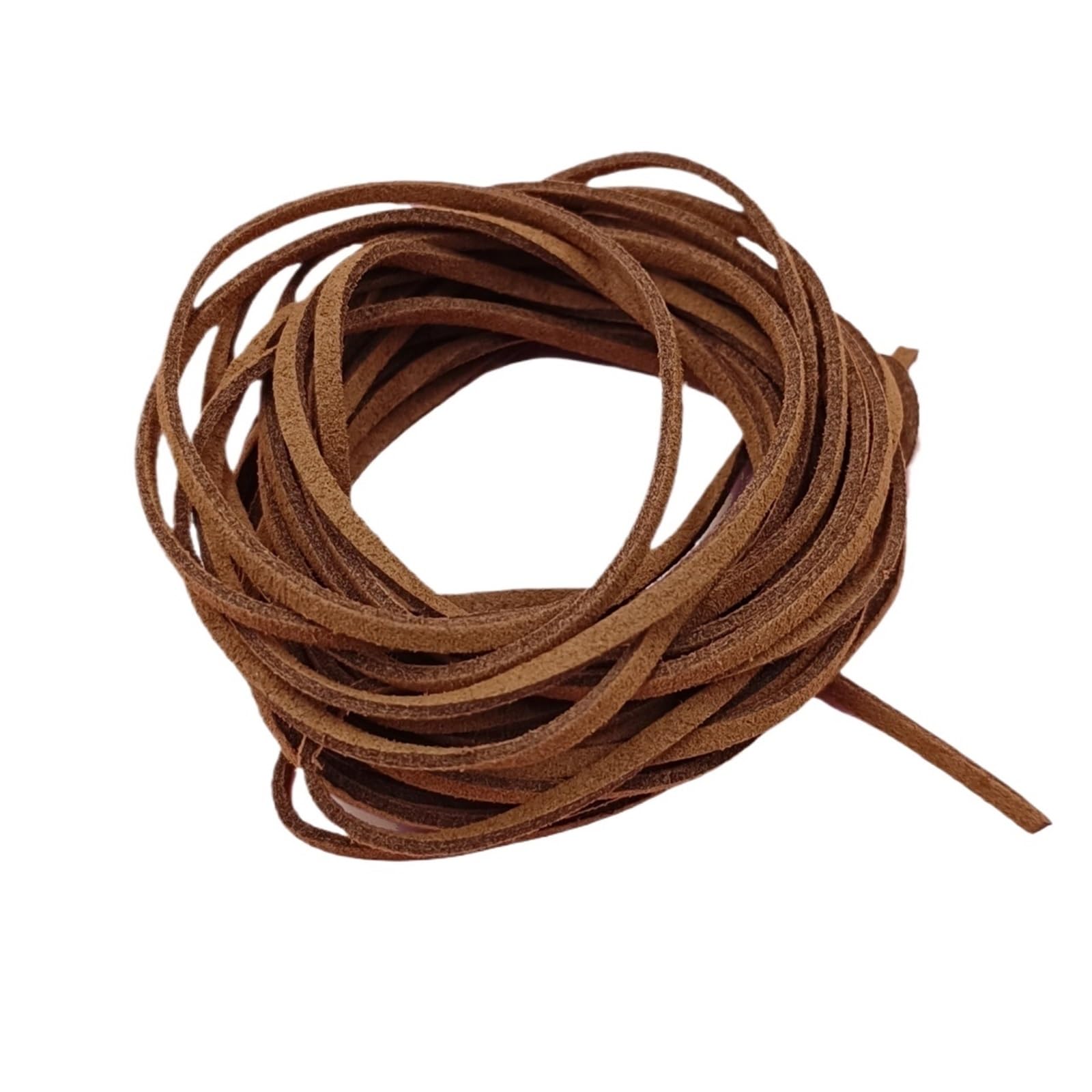 Leather Cords for Jewellery Making 10Pcs 4.5M 1.5mm Flat Korean Velvet Thread Faux Suede Leather Cord Rope Thread to Make Braided Bracelet Necklace(Coffee)