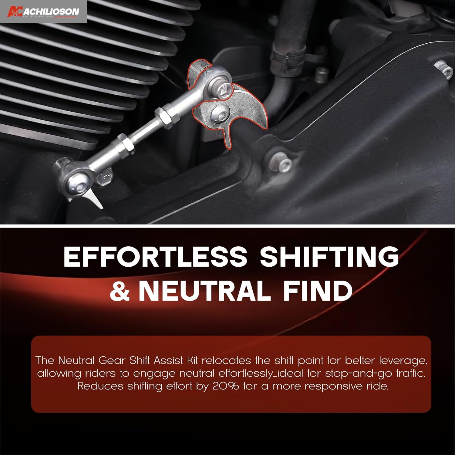 EZ Shift Neutral Pro Kit for Harley M8 – Effortless Neutral Assist for Touring (2017+) & Softail (2018+) – Chrome/Machine Finish