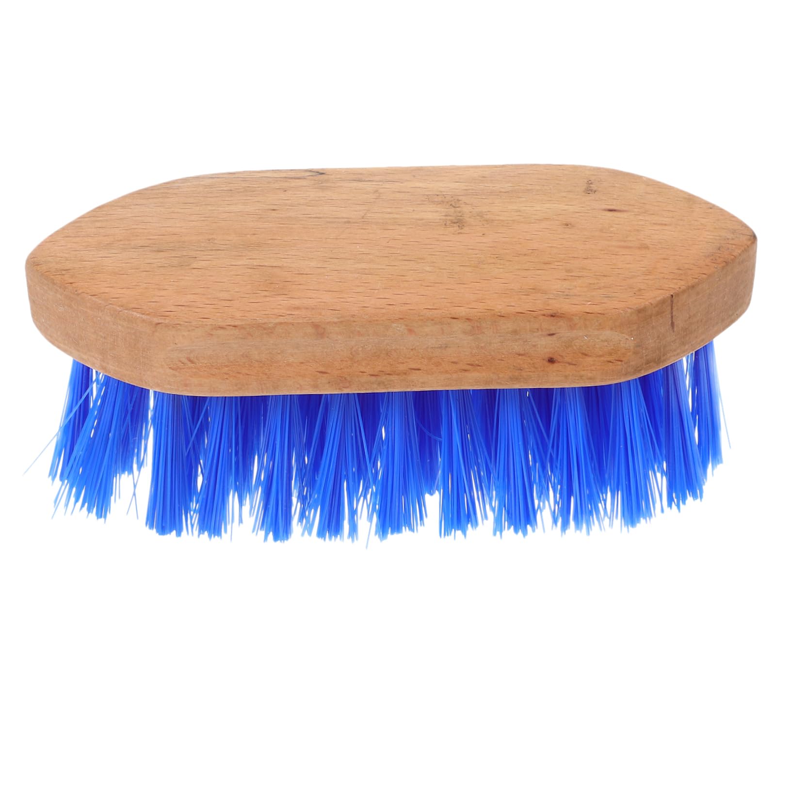 ibasenice Horse Brush Blue Medium Stiff Bristle Horse Fur Cleaning Comb Horse Grooming Tool
