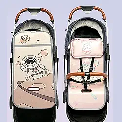 Generic Almofada Refrigeradora para Carrinho de bebê, Elegante, Respirável, Assento para Carrinhos, Bambu, Seda Gelada (Astronauta)