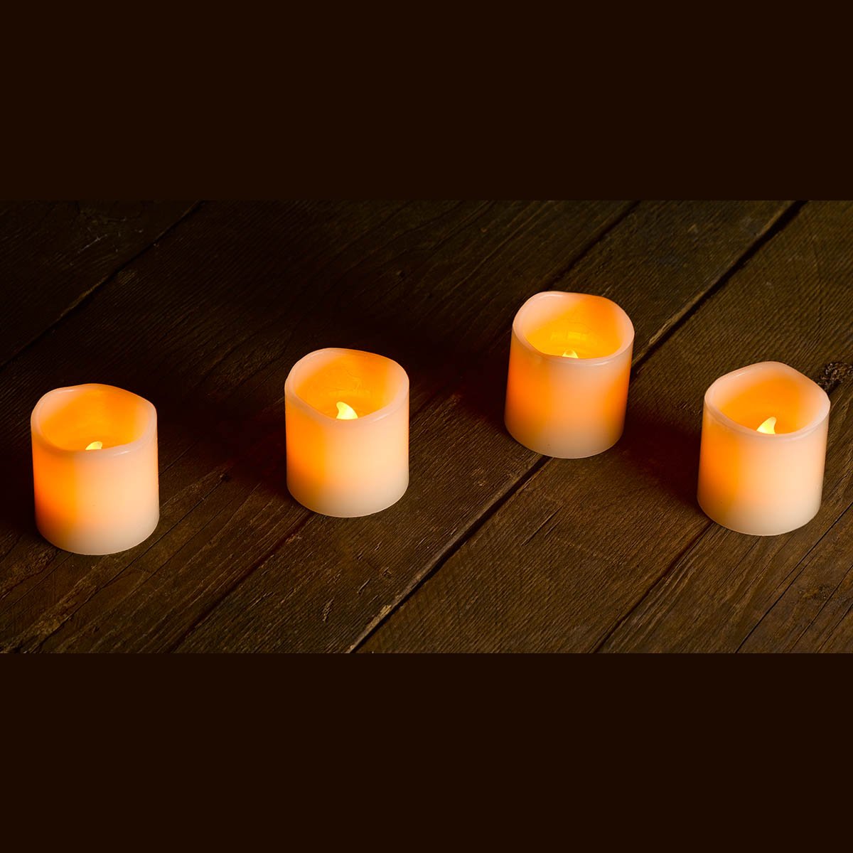 Smart Garden 4 LED Candles Flickering Flame Effect Outdoor (Batteries Included)