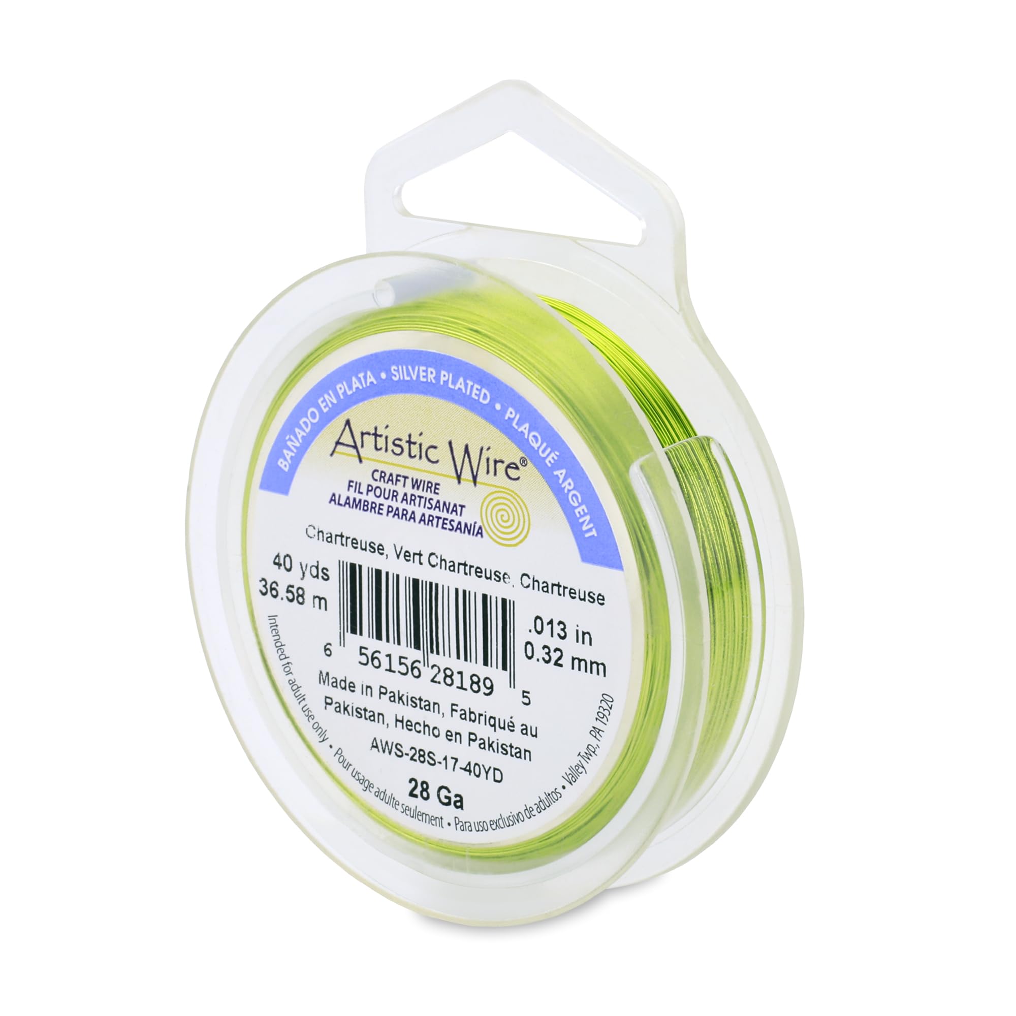 Beadalon Craft Wire, Chartreuse